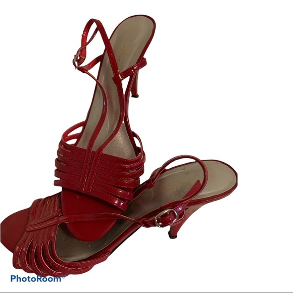 Jessica Simpson Shoes - Jessica Red Strap Sandals Size 8
